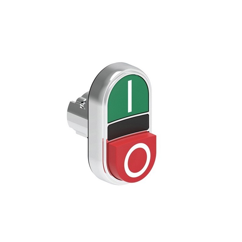 Doppio Pulsante verde e rosso ad impulso Lovato LPSB7223