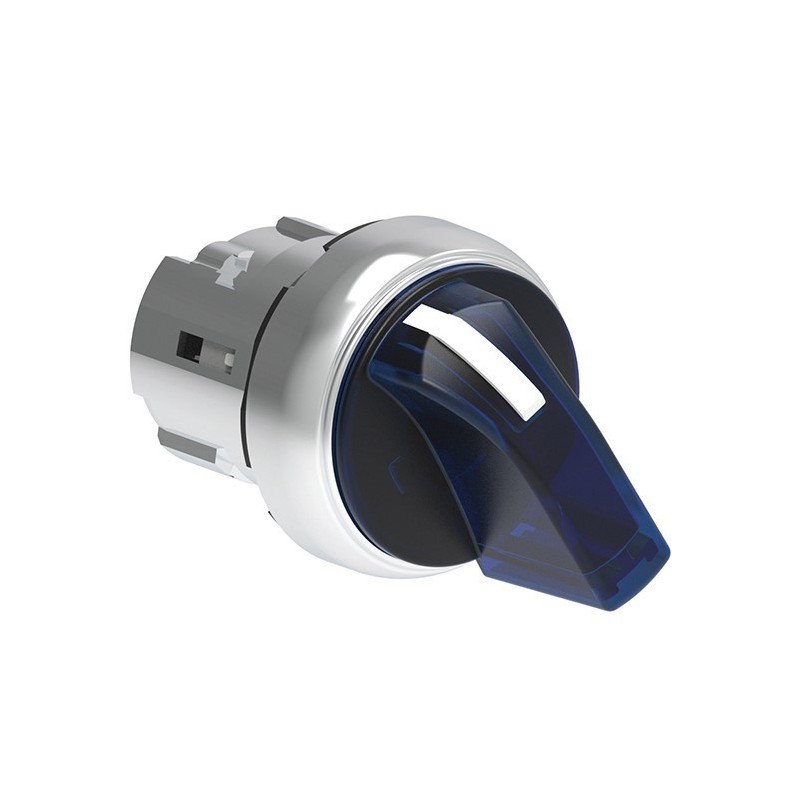 Selettore illuminabile blu Platinum 2 posizioni Lovato LPSSL1206