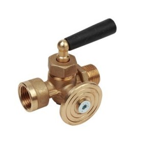 Valvola a sfera porta manometro a tre vie Giacomini R228IY001