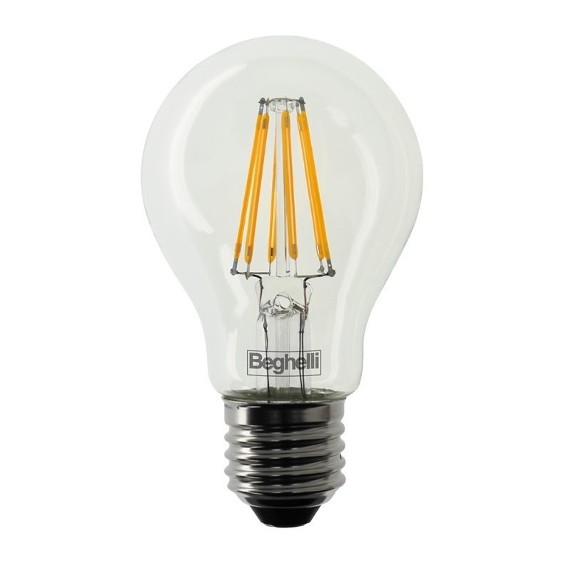 Lampada LED a goccia zafiro a 12W con attacco E27 2.7K Beghelli 56186
