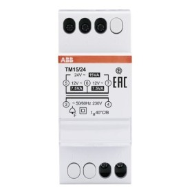 Trasformatore per campanelli alimentato a 15 V A  2 moduli ABB 1524