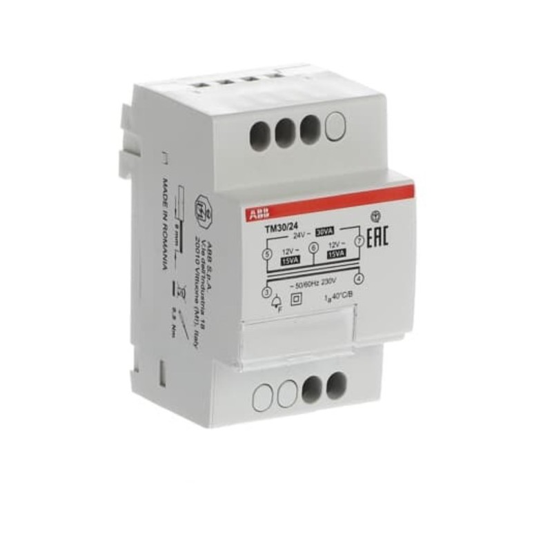 Trasformatore per campanelli alimentato a 30 V A  3 moduli ABB 3024