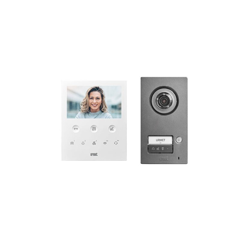 Kit monofamiliare videocitofonico con pulsantiera Mikra2 UTD 1784/781