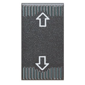 Commutatore a pulsante a 3 posizioni bipolare Ave Noir 45354