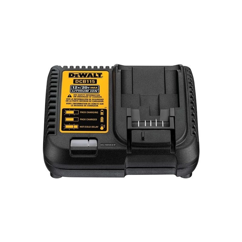 Caricabatterie multi voltaggio a Litio con portata 4A Dewalt DCB115-QW