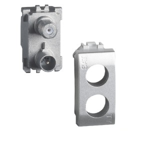 Presa coassiale diretta demiscelata per impianti TV BTicino NT4214DN