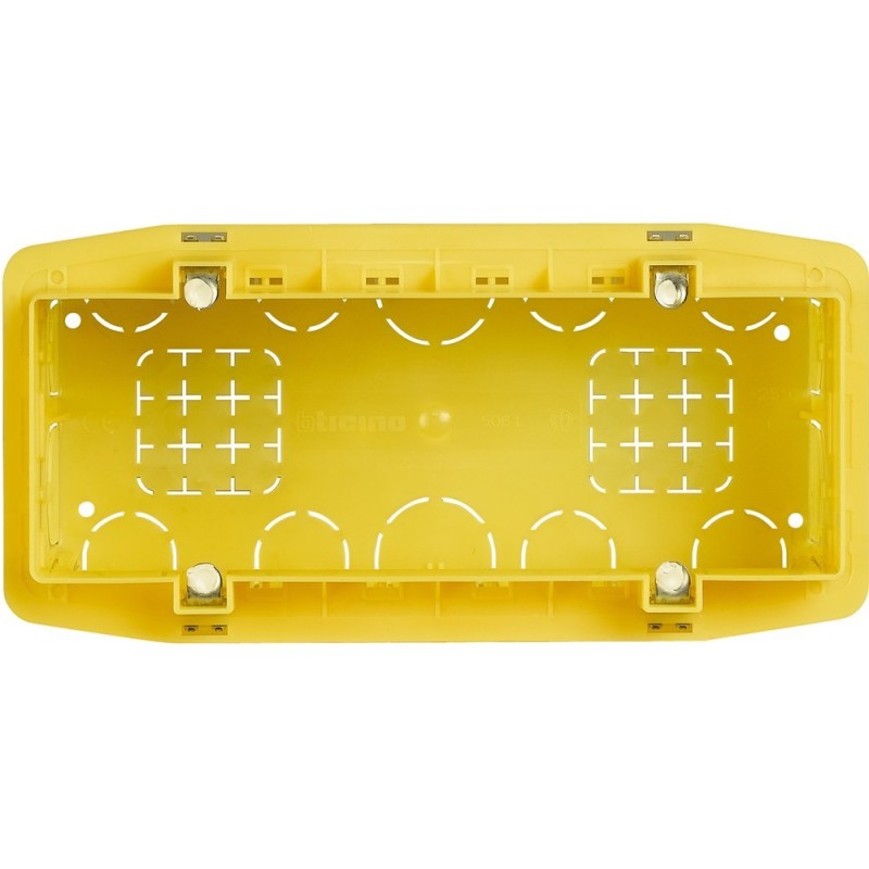 Scatola da incasso per 6-7 moduli per serie civili BTicino 506L