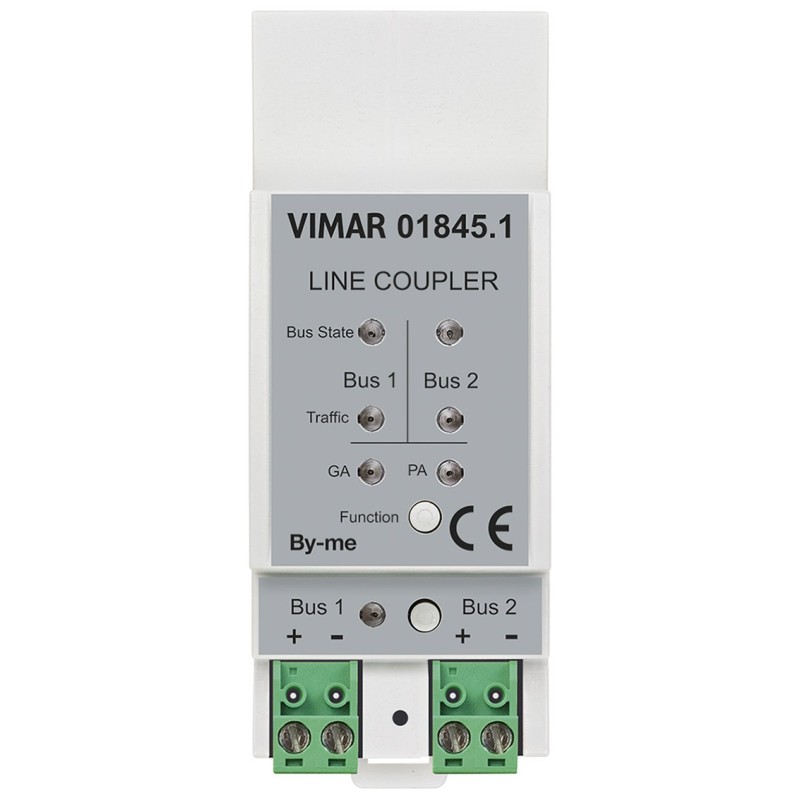 Accoppiatore di linea domotico serie By-Me 2 moduli DIN Vimar 01845.1