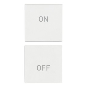 Doppio tasto ON e OFF intercambiabile 1 modulo bianco Vimar 19751.1.B