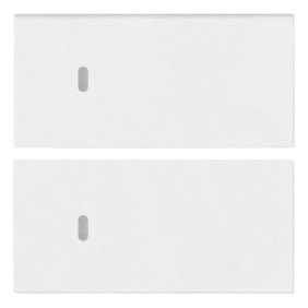 Doppio tasto neutro intercambiabile 2 modulo bianco Vimar 19752.B