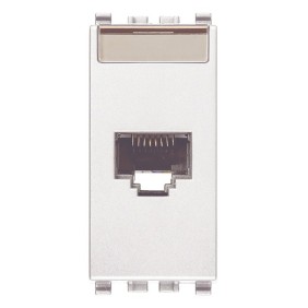 Presa RJ45 Netsafe Cat5e UTP bianco Vimar Eikon Bianca 20339.11.B
