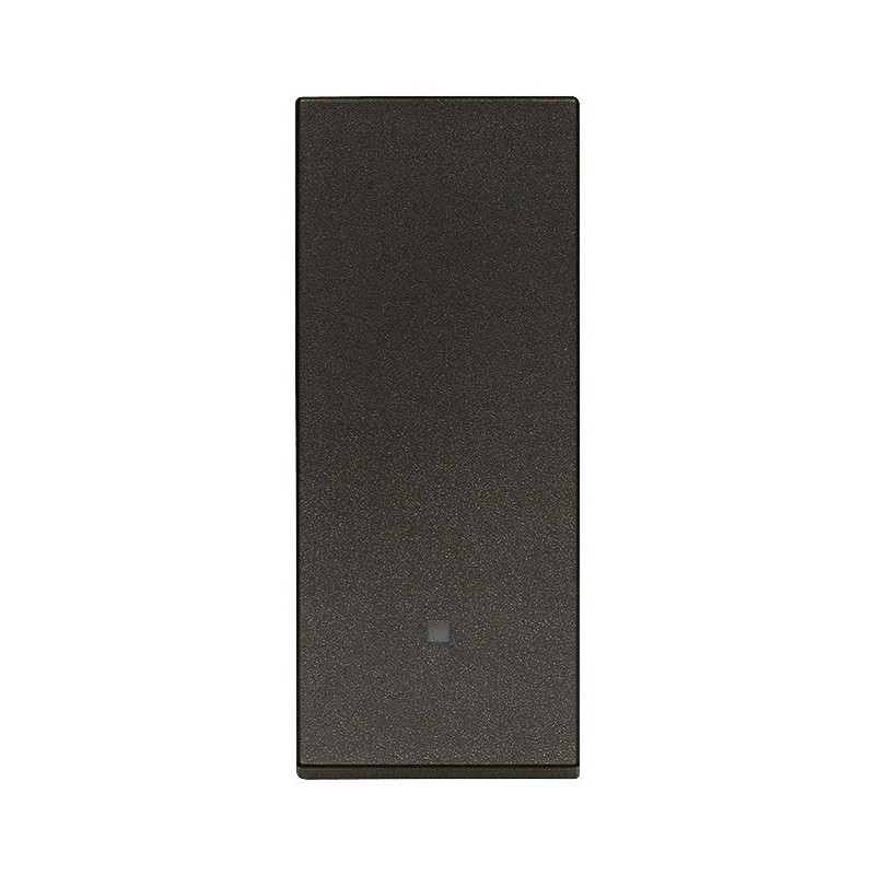 Deviatore 10A allineato illuminabile nero Vimar Linea 30004.G