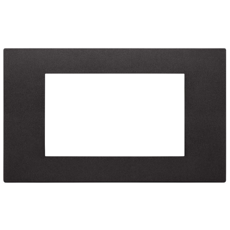 Placca in tecnopolimero 4 moduli Vimar Linea Nera 30654.02