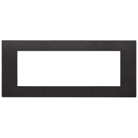 Placca in tecnopolimero 7 moduli Vimar Linea Nera 30657.02