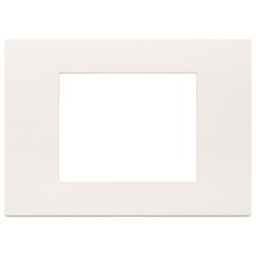 Placca in tecnopolimero 3 moduli Bianco Vimar Linea 30653.00