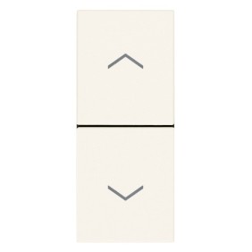 Doppio tasto interbloccato sali scendi 10A Vimar Linea Bianca 30062.B