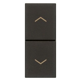 Doppio tasto interbloccato sali scendi 10A Vimar Linea Nera 30062.G