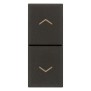 Doppio tasto interbloccato sali scendi 10A Vimar Linea Nera 30062.G