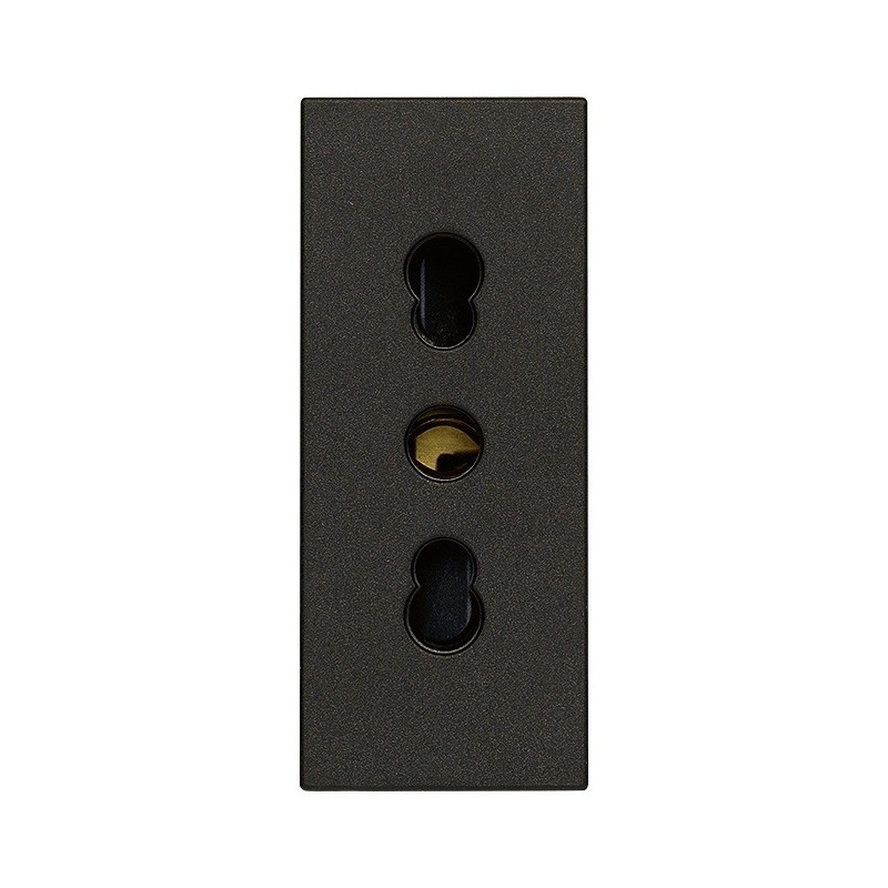 Presa bipasso 10/16A 250V serie Vimar Linea Nera 30203.G