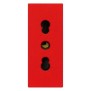 Presa bipasso 10/16A 250V rossa serie Vimar Linea 30203.R