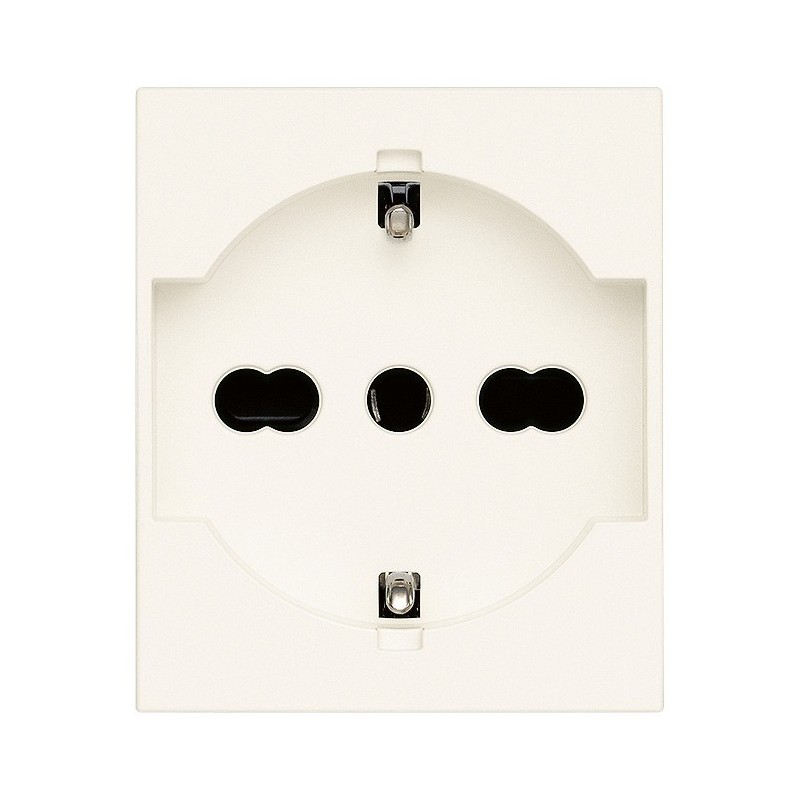 Presa Schuko bipasso 16A 250V Vimar Linea Bianca 30210.B