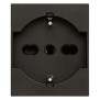 Presa Schuko bipasso 16A 250V Vimar Linea Nera 30210.G