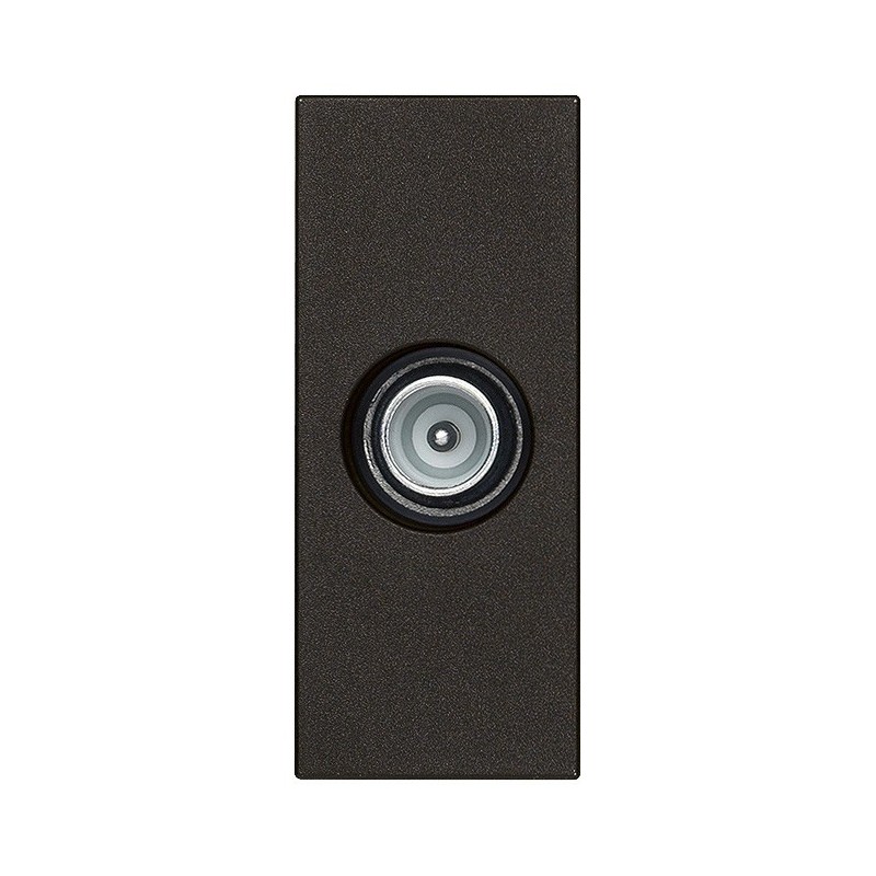 Presa coassiale TV passante attenuazione 10dB Vimar Linea Nera 30300.10G