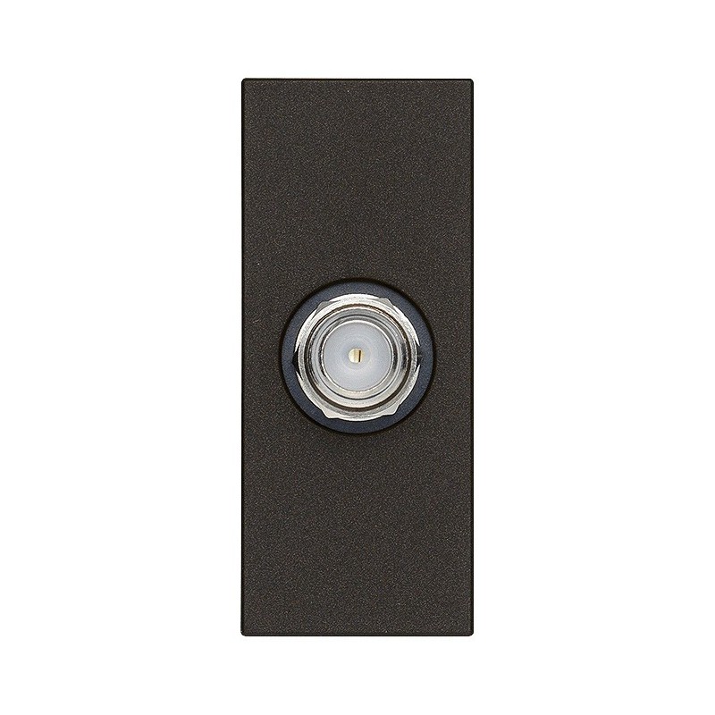 Presa coassiale TV con connettore Tipo F Vimar Linea Nera 30318.G