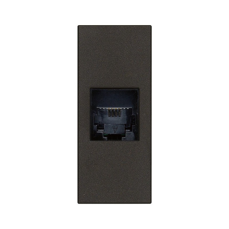 Presa RJ11 non schermata 6/4 Vimar Linea Nera 30320.G