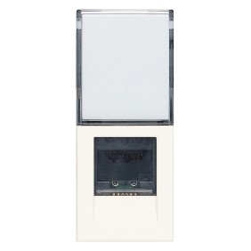 Presa RJ45 Netsafe Cat.6 non schermata Vimar Linea Bianca 30339.13B