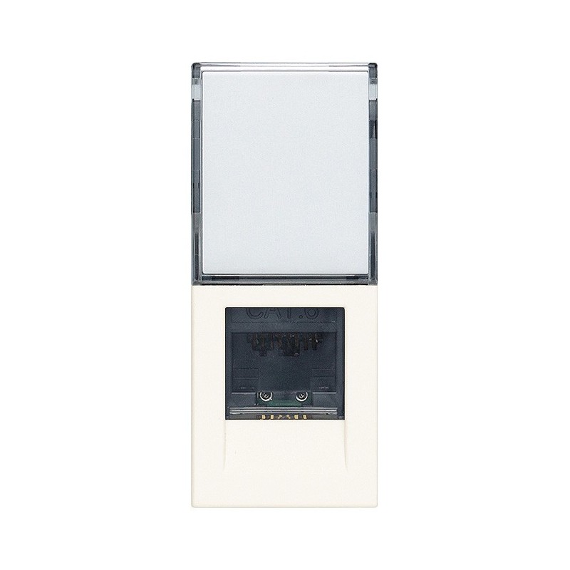 Presa RJ45 Netsafe Cat.6 non schermata Vimar Linea Bianca 30339.13B