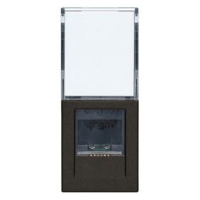 Presa RJ45 Netsafe Cat.6 non schermata Vimar Linea Nera 30339.13G