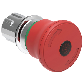 Pulsante a fungo luminoso con sgancio a rotazione Lovato LPSBL6644