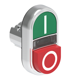 Doppio Pulsante Luminoso verde e rosso ad impulso Lovato LPSBL7223