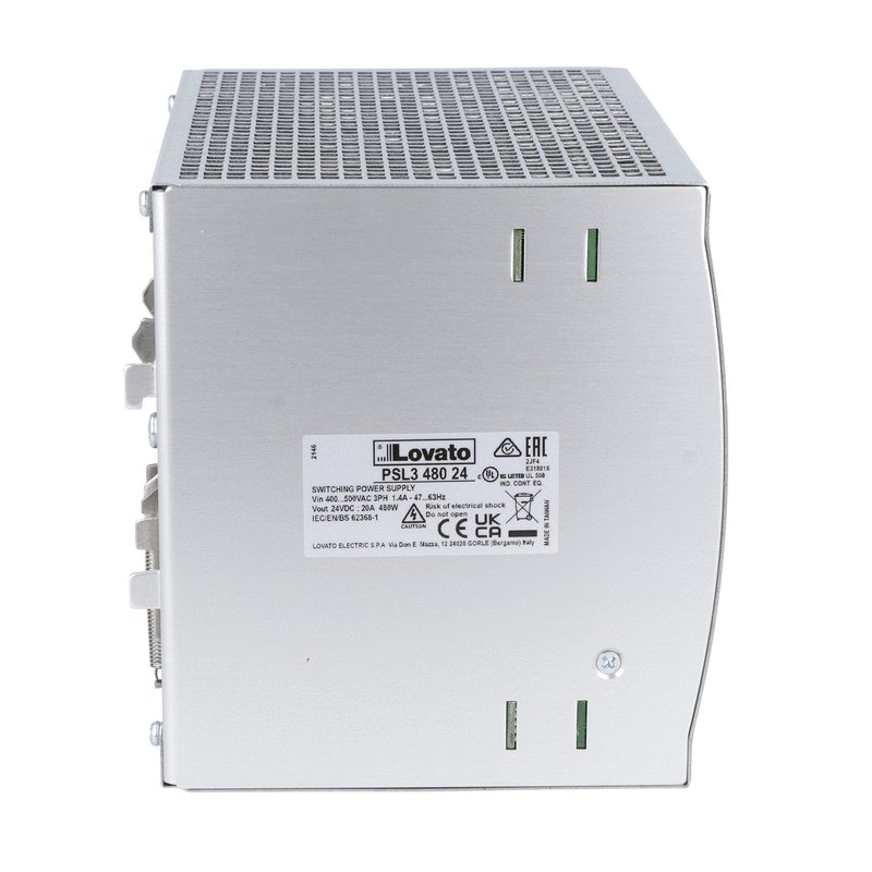 Etichetta Alimentatore switching guida DIN trifase