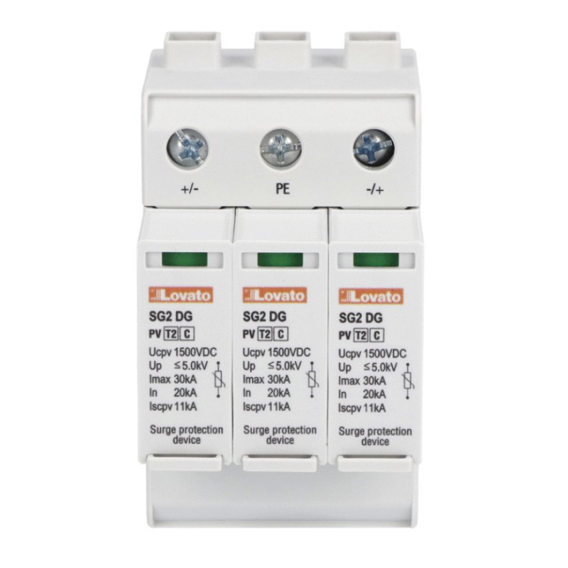 Scaricatore di sovratensione tipo 2 frontale Lovato SG2DGK50M3