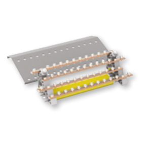 Morsettiera tetrapolare 160A 17 fori M5 Arnocanali BBD16017