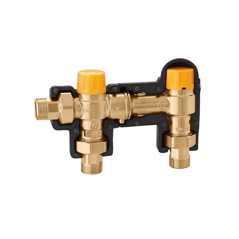 Kit termostatico di collegamento solare - caldaia 3/4" Caleffi 262350