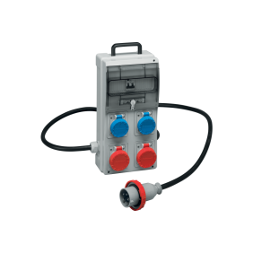 Quadro mobile precablato a 4 prese interbloccate Palazzoli 670042