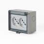 Multipresa 2P40 da incasso Opera/PLA IP55 con 2 prese Fanton 421021PAR chiusa
