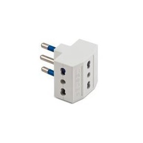 Adatt.Triplo 16A+T Bianco                  