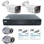Kit Videosorveglianza AHD 5M 4 canali con 2 telecamere Urmet 1097/814