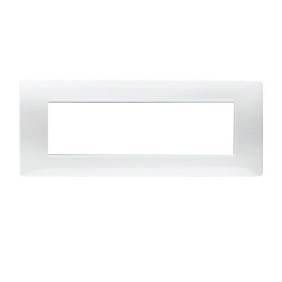 Placca 7 moduli in tecnopolimero Bianco Simon Urmet Flexa 11807.BG