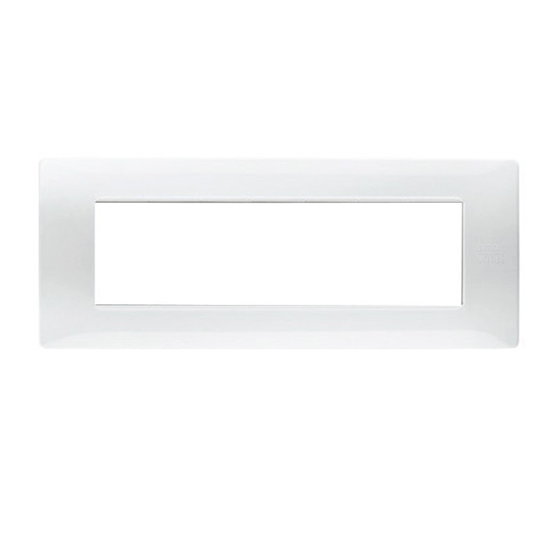 Placca 7 moduli in tecnopolimero Bianco Simon Urmet Flexa 11807.BG