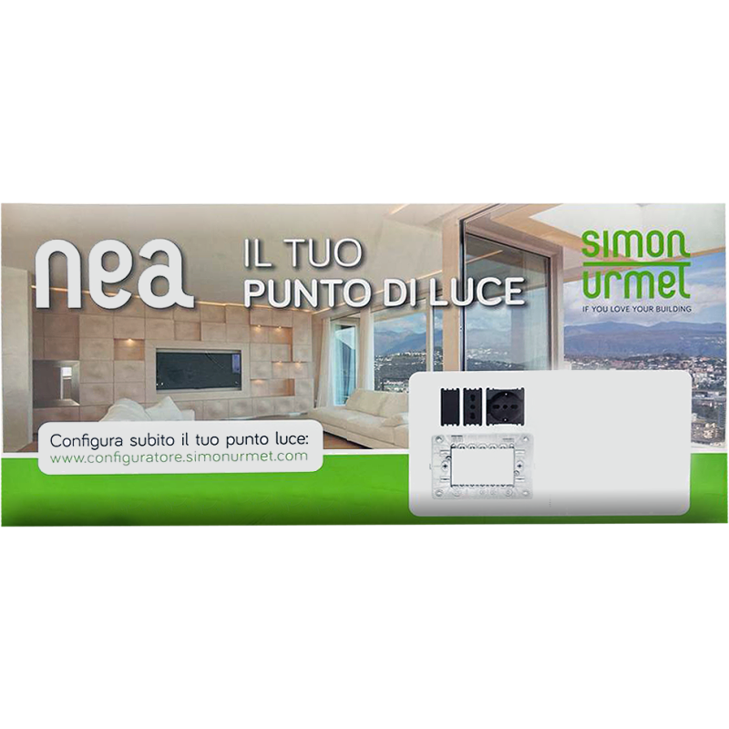 Kit serie civile Nea con dispositivi antracite Urmet 11800/905.A