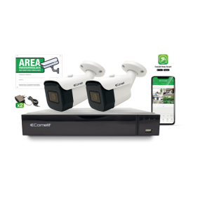 Kit di videosorveglianza AHD 5MP 4 canali Comelit AHKIT004S05A