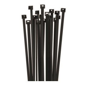 Fascette in nylon per cablaggio nere 430x4.5mm 100pz Etelec FN43045