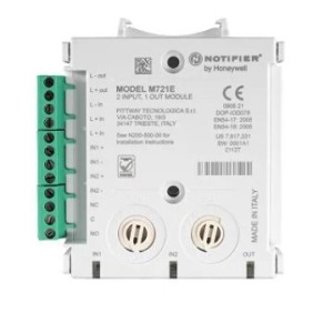 Modulo a 2 ingressi + 1 uscita indirizzato con LED Notifier M721E