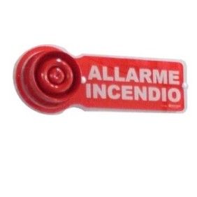 Cartello indicatore per sirena Allarme Antincendio Notifier PLEX-VAD