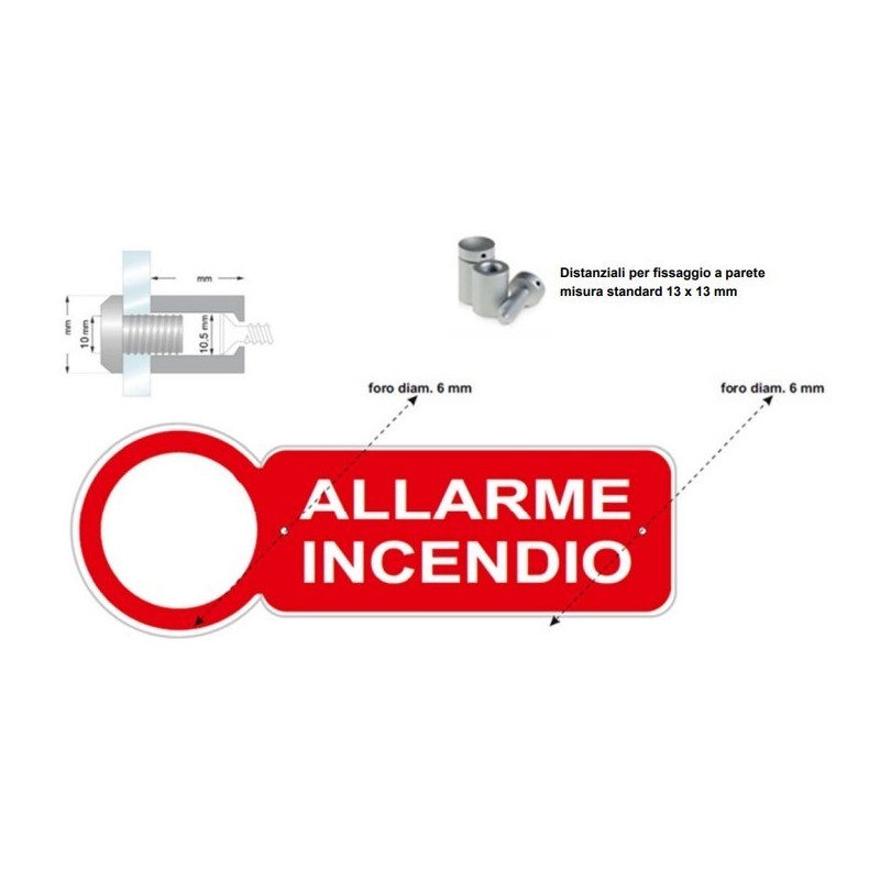 Cartello indicatore per sirena Allarme Notifier PLEX-VAD Dettaglio